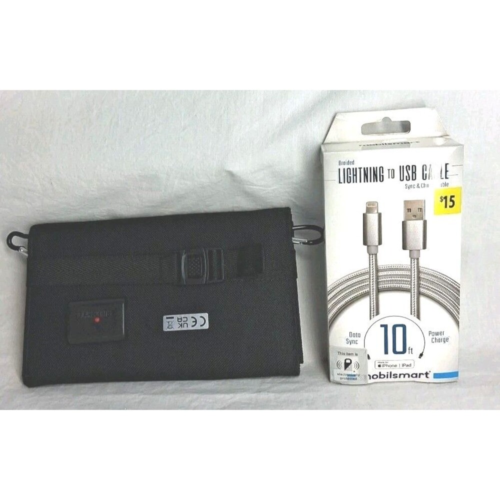 Solar Ports 4 panel 3w Cell Phone Charger & 14th Gen Apple Charger Hiking Travel